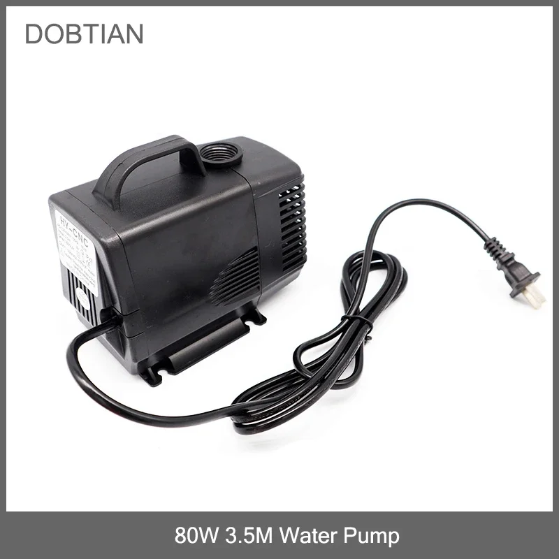 

Водяной насос 80 Вт 3,5 м, гравировальный станок, охлаждающий инструмент для фрезерного станка с ЧПУ, двигатель шпинделя 1,5 кВт/2,2 кВт