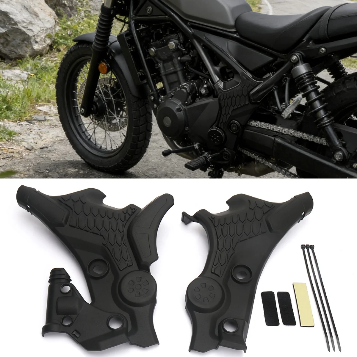 

For Honda XL750 XL 750 Transalp 2023 2024 2025 Motorcycle Frame Guard Protector Fairing Cover Side Panels ABS Protection Kit