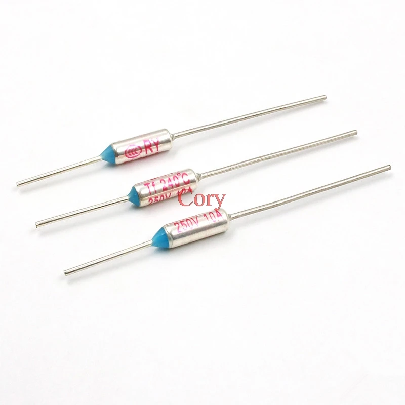 20PCS TF 240 Celsius Circuit Cut Off Thermal Fuse 250V 10A In microwave oven, refrigerator etc as heat protection CZYC