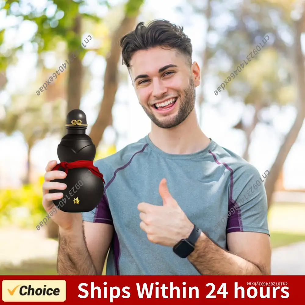 

Бутылка для воды в форме тыквы 900 мл в китайском ретро-стиле, фляга для воды У Кун, большая емкость, для фанатов игры У Кун