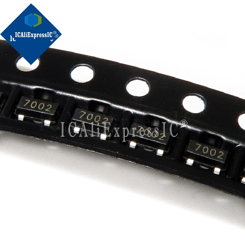 100pcs/lot 2N7002LT1G 2N7002 MMBT7002 Small  N-Channel MosFET SOT-23 In Stock