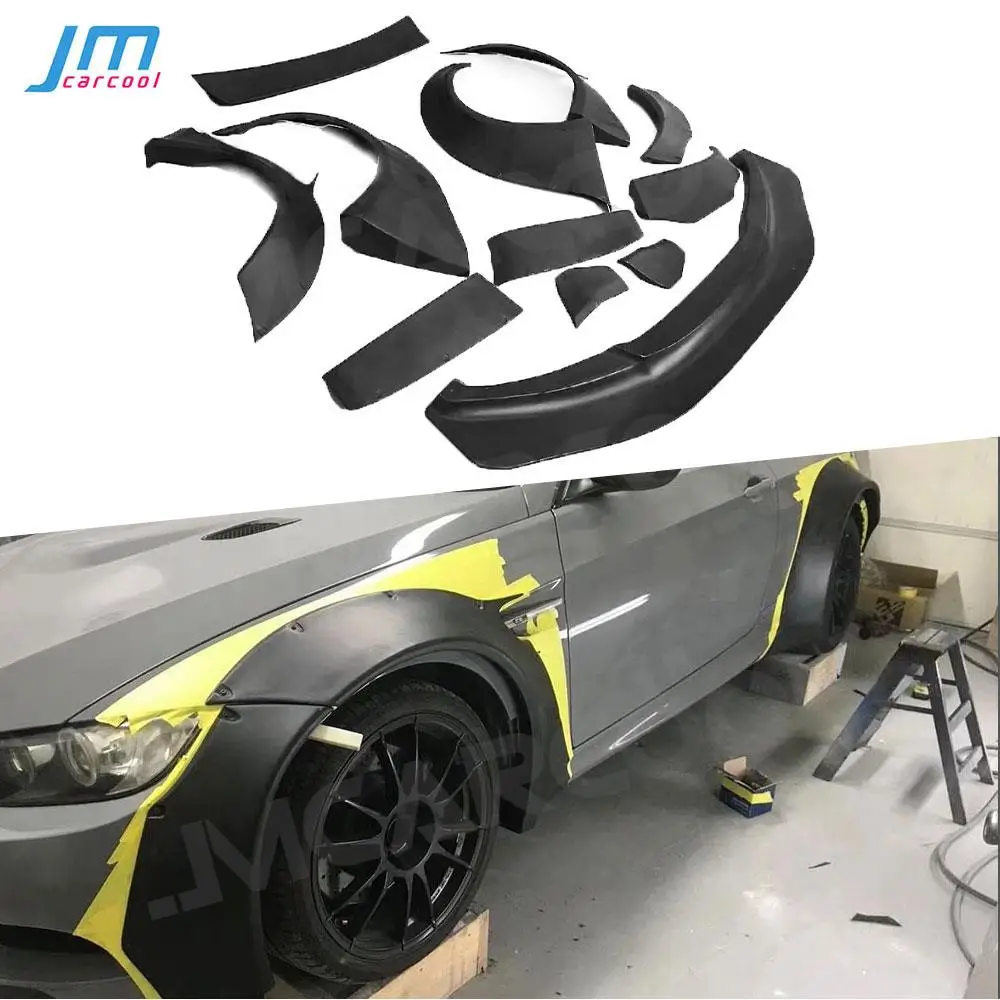 

Carbon Fiber Car Wide Body Kits For BMW 3 Series E92 M3 2007-2012 Wheel Arch Fender Flare Rear Spoiler External Decoration Parts