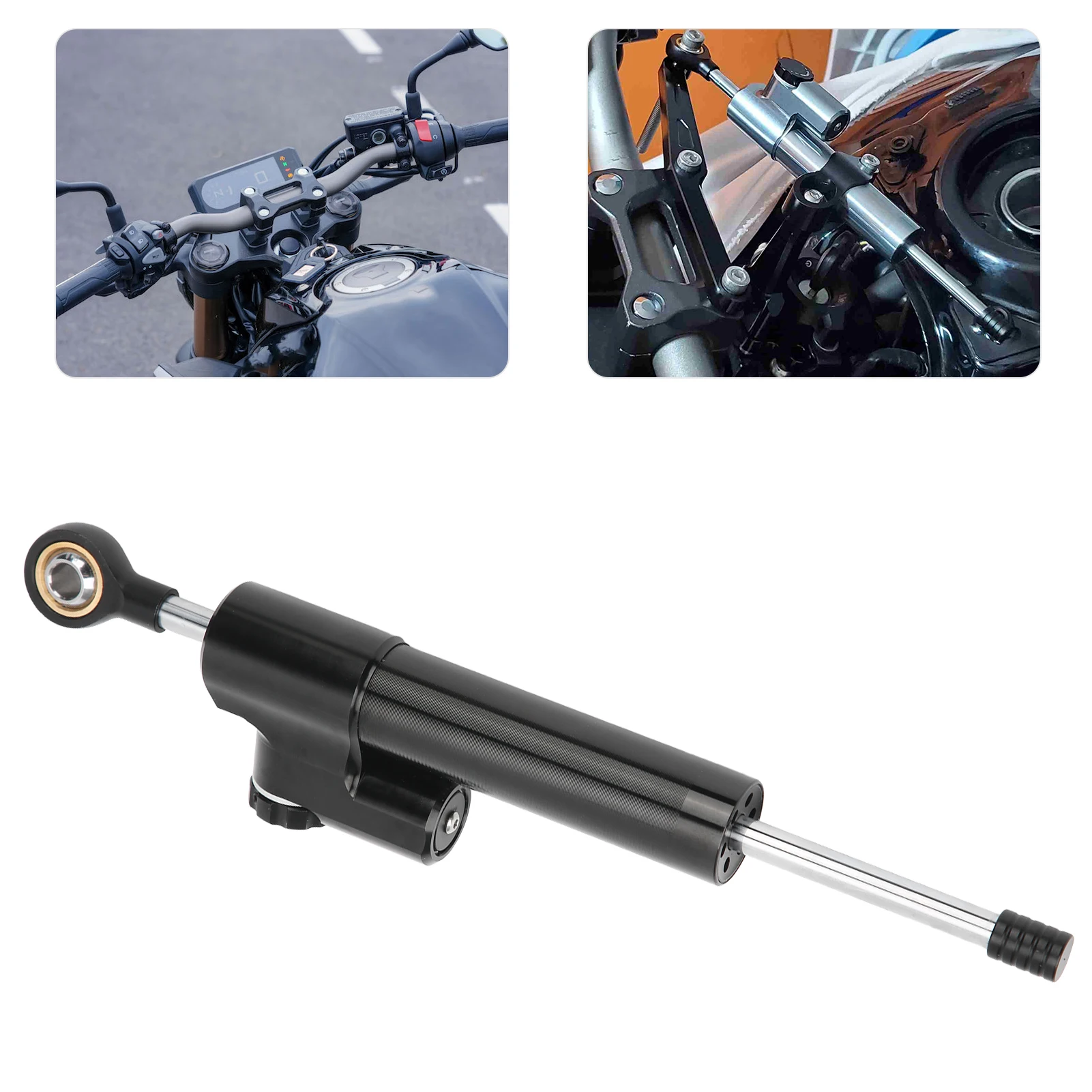 

Стабилизатор рулевого демпфера с монтажными аксессуарами, подходящий для стабилизатора мотоцикла, легко используемый черный для Honda CB650R 2019-2020 гг.