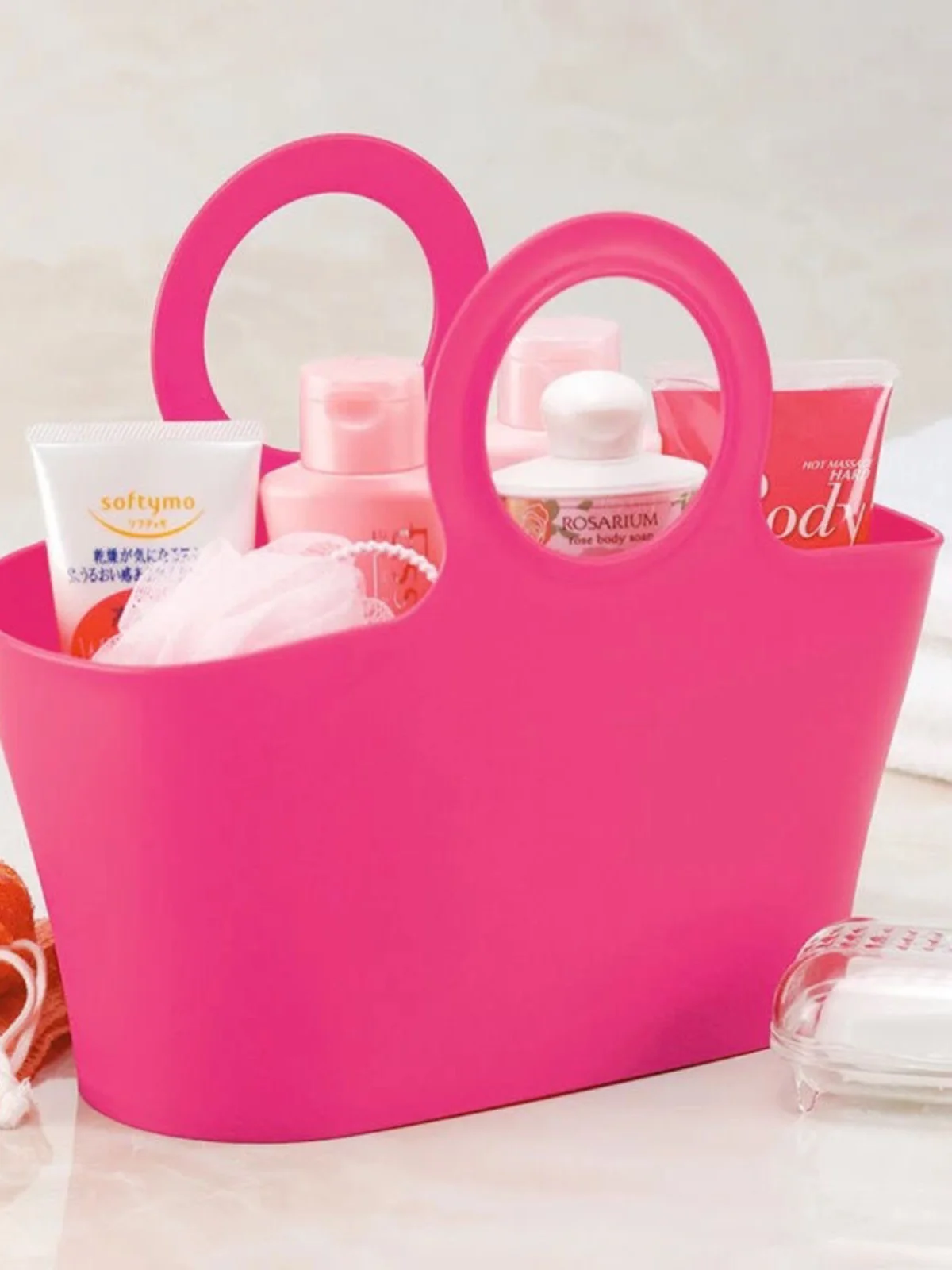 

Портативная пластиковая корзина для купания, корзина для хранения батонов, студенческий органайзер Dormi ower, ручная корзина для белья, бытовая