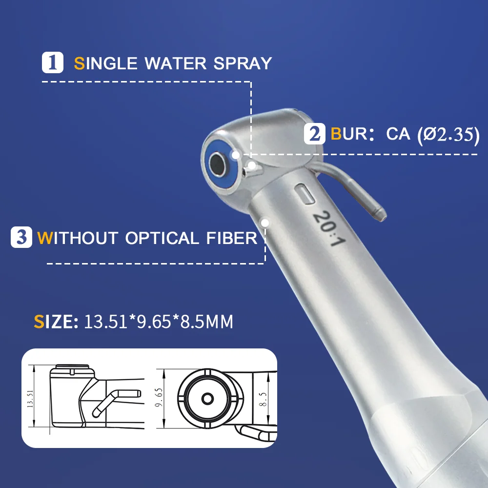 Dental Implant Surgery Handpiece Non-Optic 20:1 Reduction Speed Double System External Internal Cooling AI-SG20