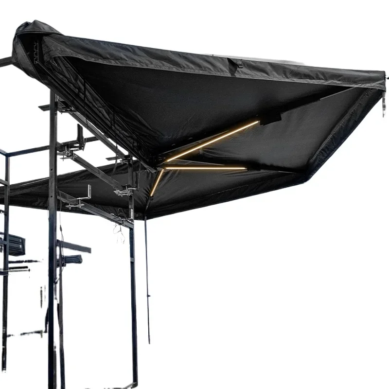 

OuCamping Equipment Outdoor Roof Tent 4x4 Folding Car Side Tent 2m 270 Degree Foxwing Awning Freestanding Car Awning with LED