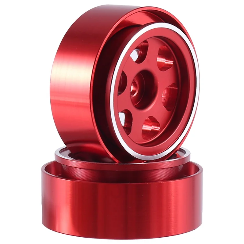 

JY-4Pcs 1.0 Inch Metal Beadlock Wheel Rim Wheel Hub For TRX4M 1/18 RC Crawler Car Upgrade Parts Accessories