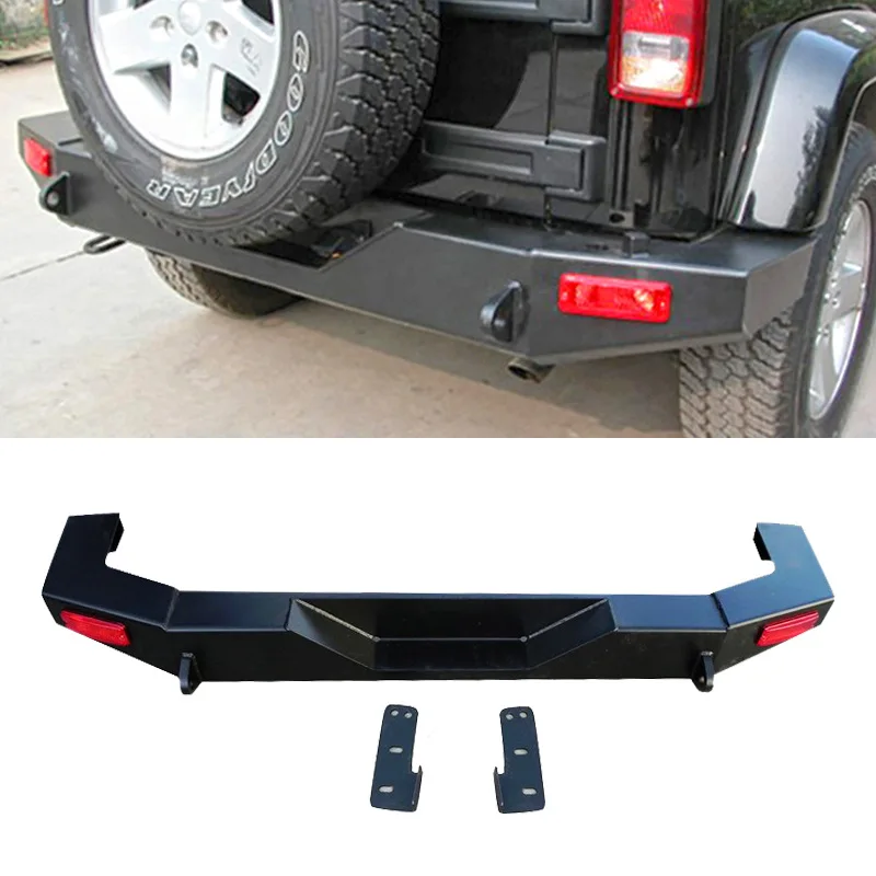 

Top Quality Suitable for Jeep Wrangler JK Aluminum Alloy Rear Bumper Off-road Modification