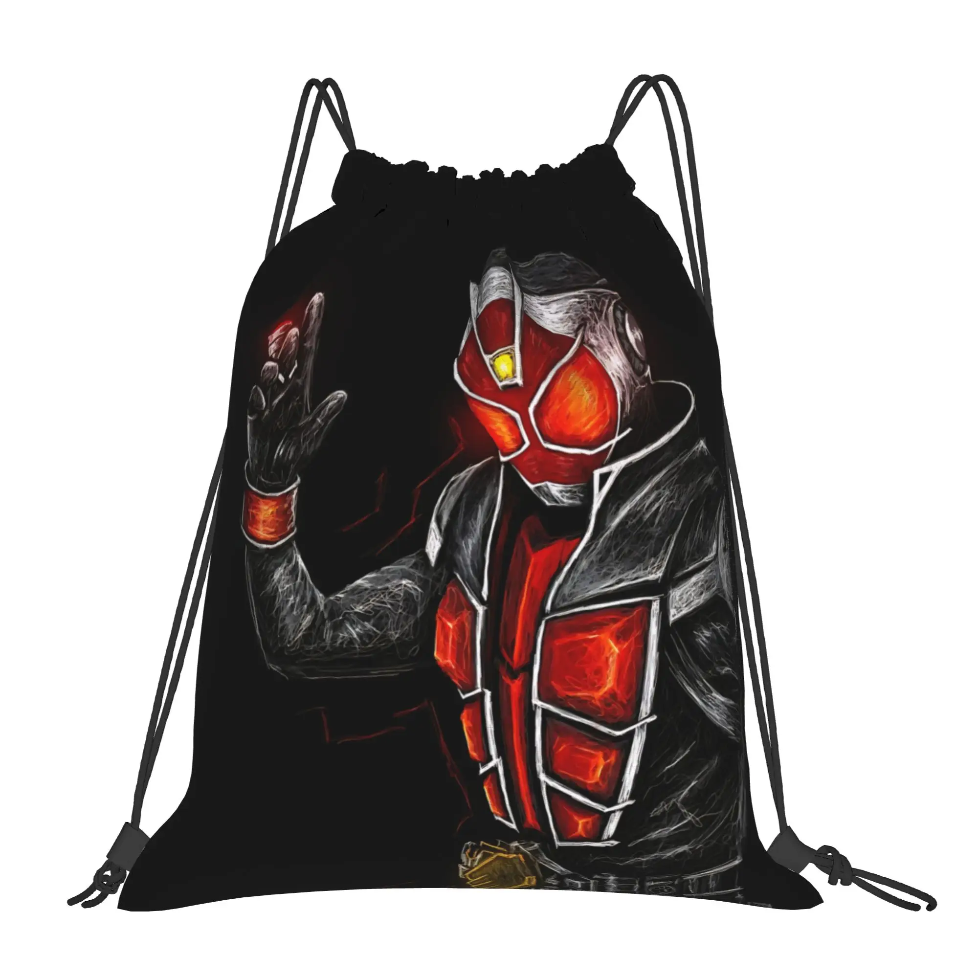 gym Pouch Kamen Rider  Drawstring Bags Shopping Unisex Storage Organize Bundle Pocket Rope Bag