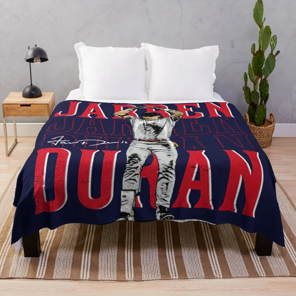 

Jarren Duran Boston Repeat Throw Blanket Nap anime for babies Blankets