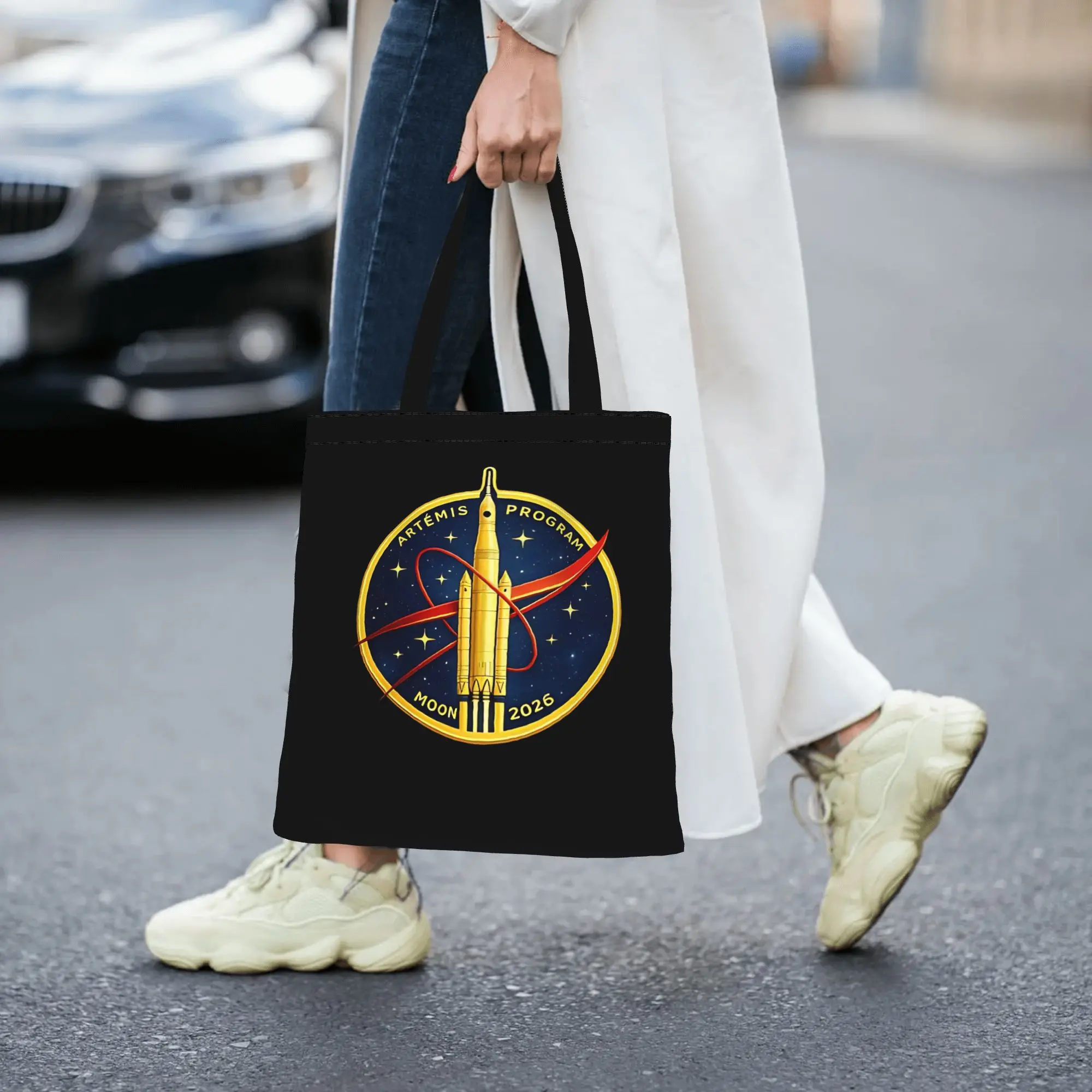 

2026 Artemis II 24 Canvas Tote Bag Perfect for Grocery Women's Top-Handle Bags