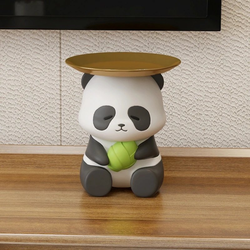 Cute Panda Entry Key Storage Decoration Living Room Shoe Cabinet Home Decoration Shelf Birthday gift Desktop decoration