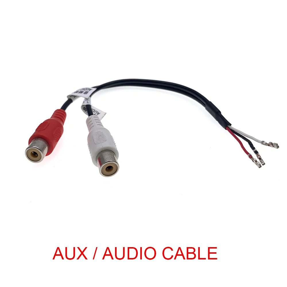 RECEPTOR ESTÉREO Universal para coche, Cable de salida RCA, adaptador de Cable Aux In, Conector de cableado, Android, DVD, bricolaje, 6, 8, 10, 12