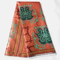 Best High Quality African Style Gold Line Jacquard Embroidery Lace Fabric For Party Prom Dress Sewing Material 5 Yards.