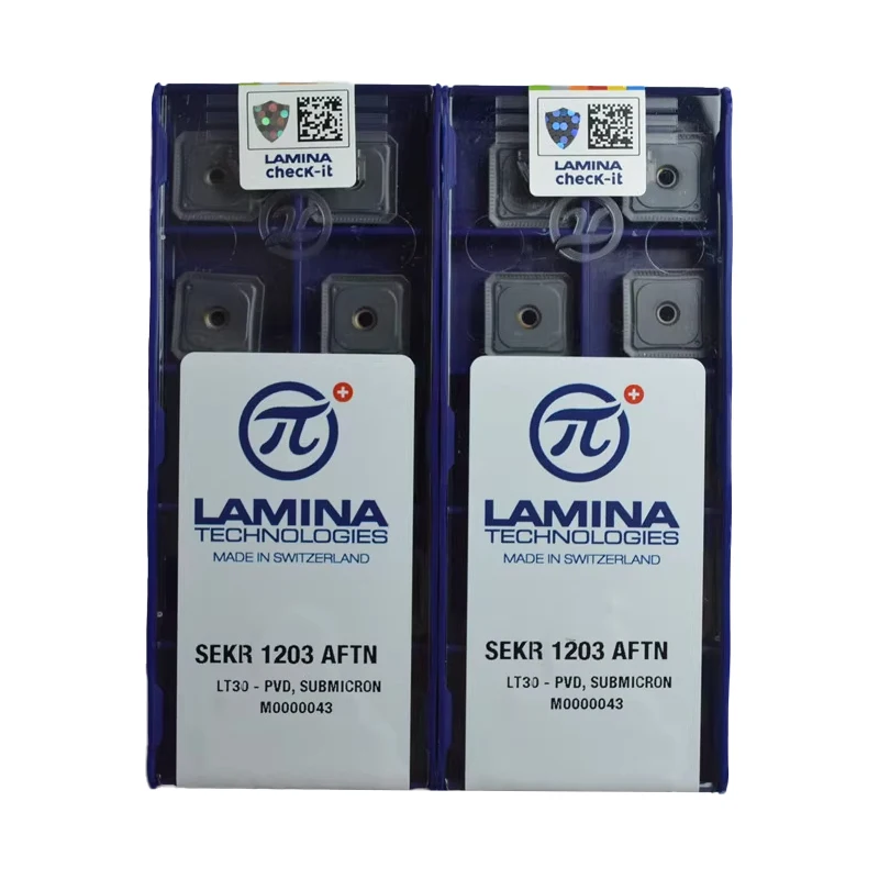 10pcs LAMINA SEKR1203 SEKR1204 SEKR1203AFTN SEKR1204AFTN LT30 Carbide insert Milling cutter turning tool