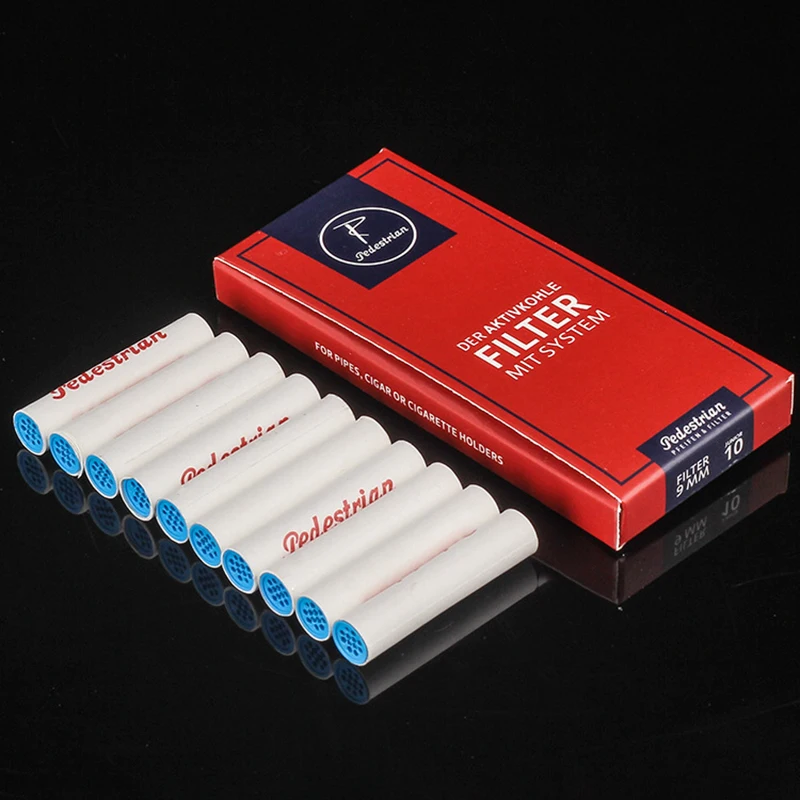 

100pcs 9mm Carbon Filter for Cigarette Cigarillo Holder Activated Charcoal Filters for Pipes Tobacco Smoking Accessories