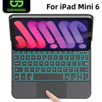 GOOJODOQ Funda con teclado mágico para iPad Mini 6, soporte voladizo flotante de sexta generación, Trackpad multitáctil para iPad Mini 6