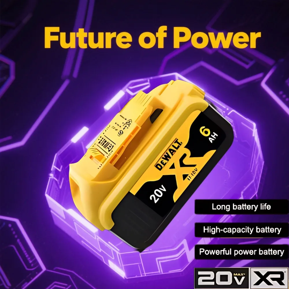 

Original DEWALT battery, 20V6Ah, rechargeable lithium ion battery, DEWALT, DCB115, DCB118, fast charging, DEWALTbattery