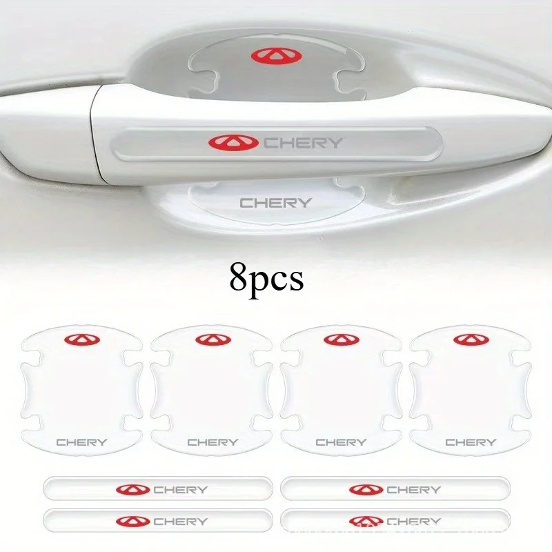 8pcs car door handle anti-scratch stickers car door bowl protectors for Chery Tiggo 2 3 4 5 6 7 8 3X 5X Pro T11 Arrizo 6 3