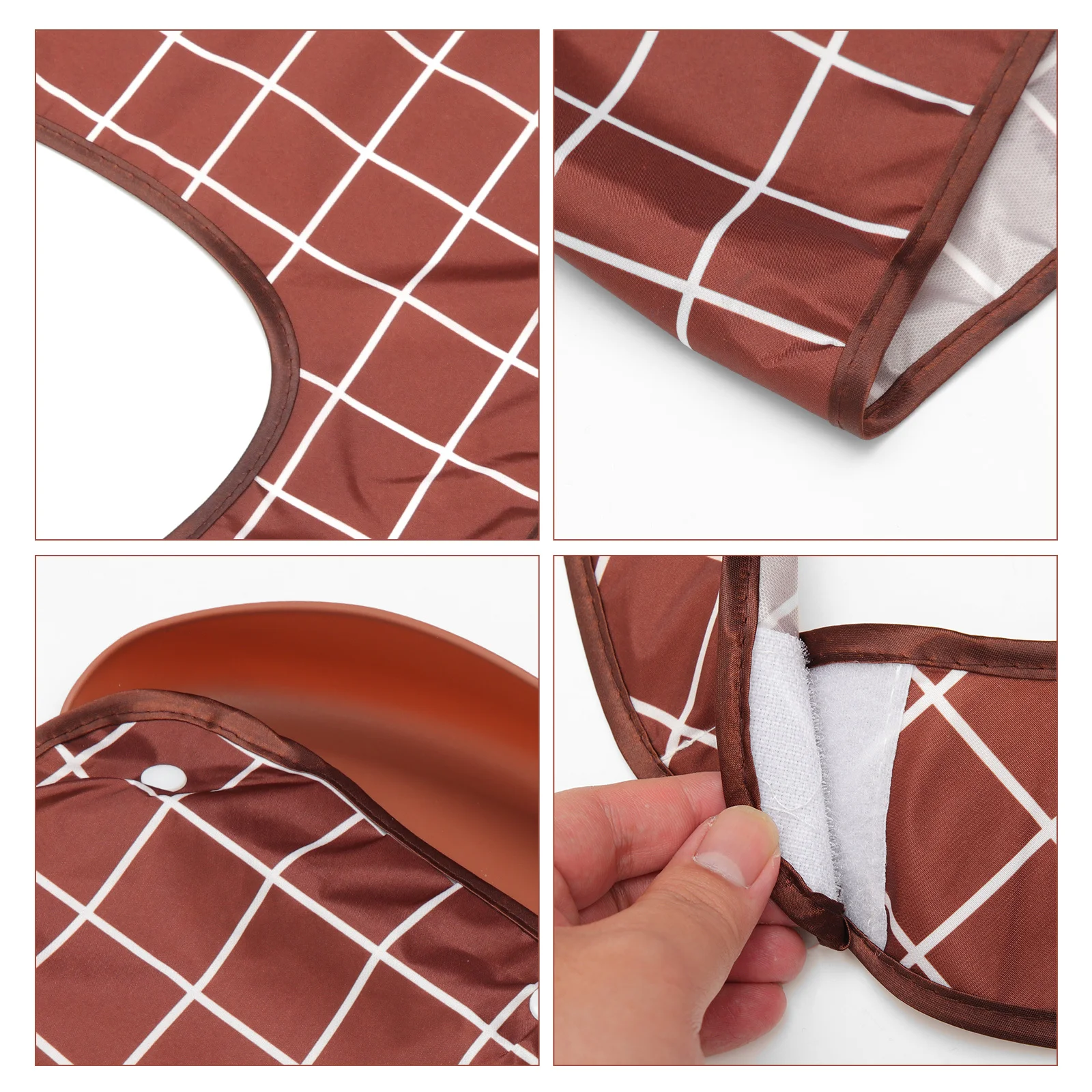 

Waterproof Adult Bib Tpu PVC Soft Lightweight Clothing Protector for Elderly Seniors Bedridden Patient Special Needs Reusable