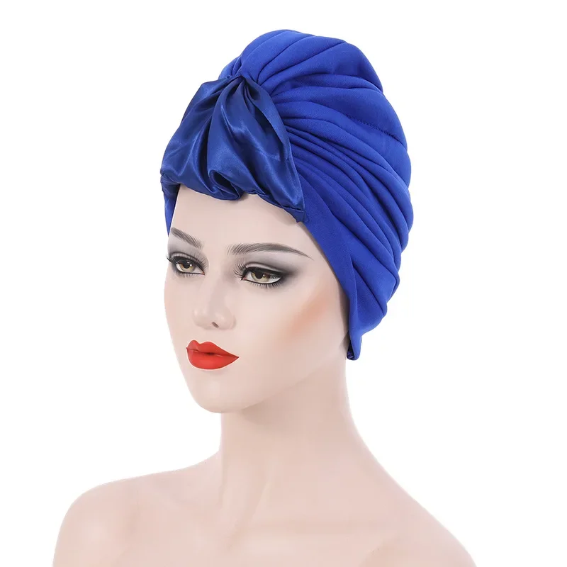 Nigeria Headtie Auto Gele Ready to Wear Hijab Muslim Headscarf Bonnet Wedding Turban Mujer African Women Head Wrap Chemo Cap Hat