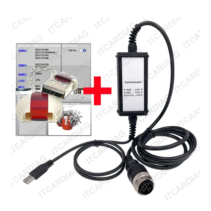 Voor Deutz Diagnostische Programmering Tool Motor Communicator Met Serdia 4.0 SerDia2010 Software Deutz Decom Diagnostic tool
