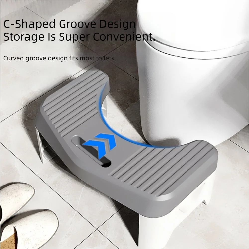 

High Quality Waterproof Squatting Aid Footstool Non-slip Thickned Toilet Squat Stool Convenient Foot Stepping Household