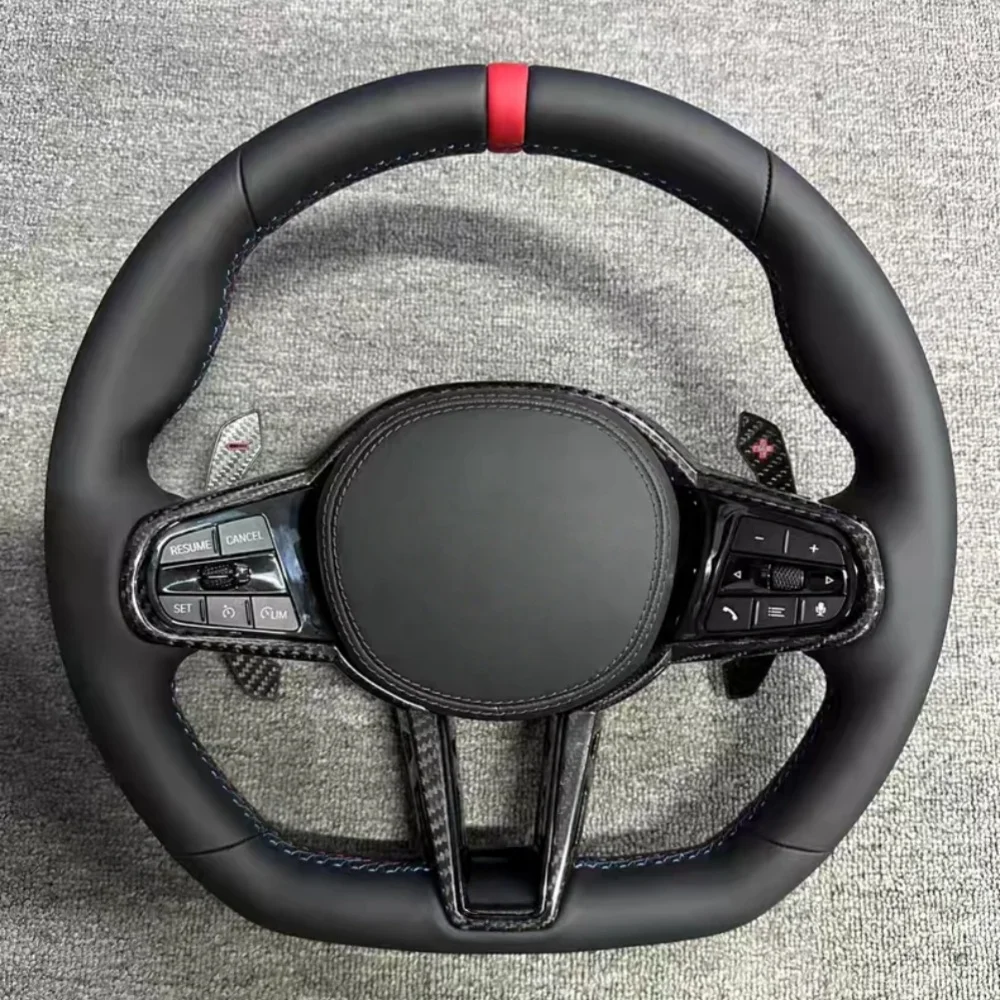 

Custom Leather Car Steering Wheel Assembly For BMW CS 5 Series 3 Series G20 G30 G38 ID8 X5 X6 X7 Car Interior Accessories