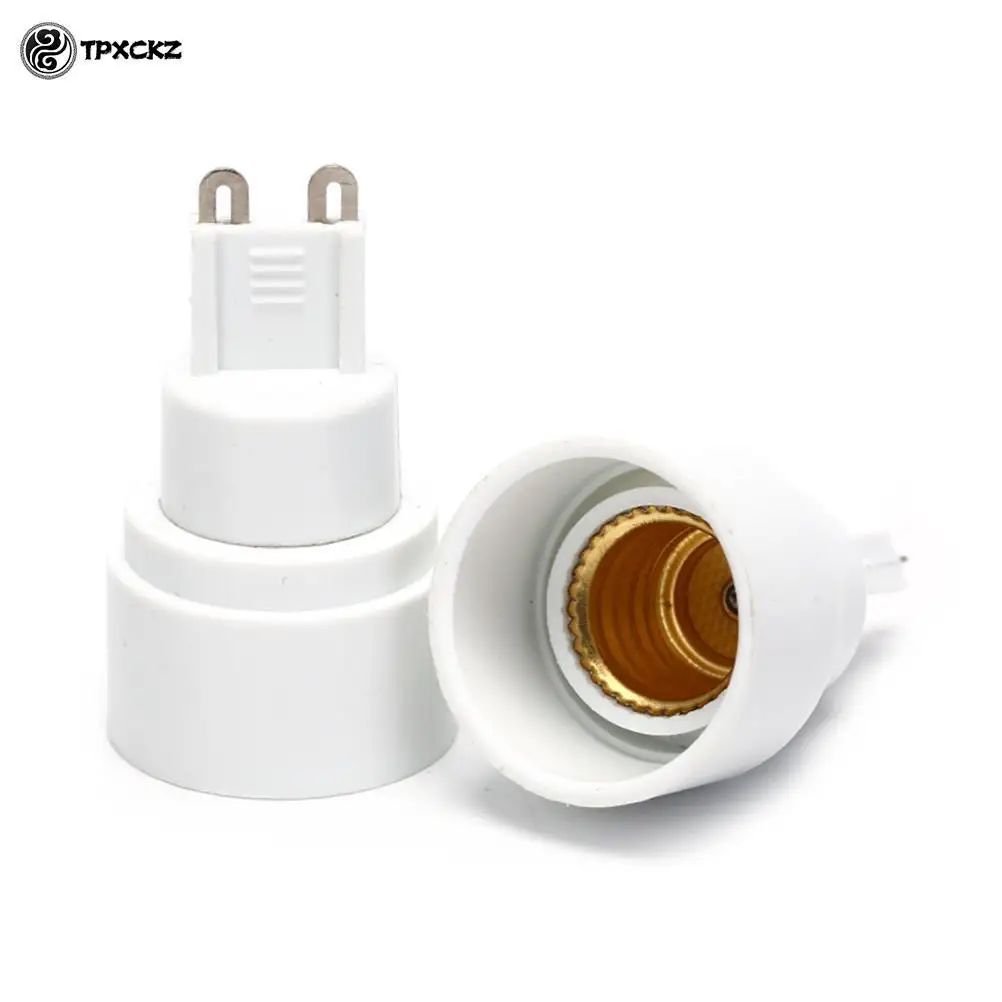 1pcs Light Bulb Base White G9 To E14 Socket Base For Halogen CFL Light Bulb Lamp Adapter Converter Holder Socket Conversion