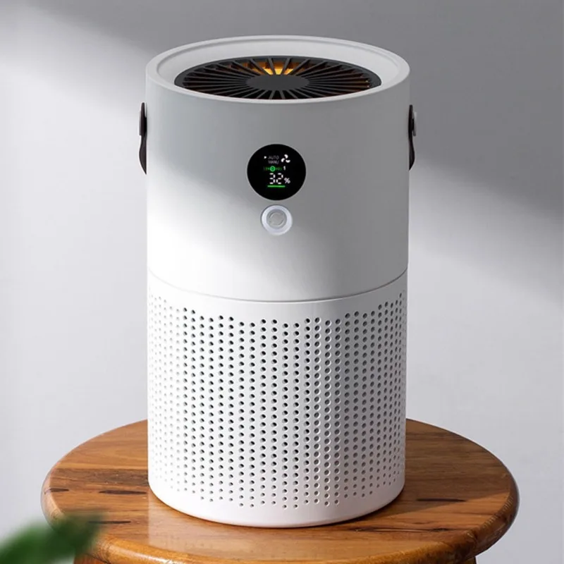Воздухоочиститель, маленький настольный офисный портативный домашний очиститель воздуха для спальни, удаляет б/у дым, формальдегид и отрицательные ионы