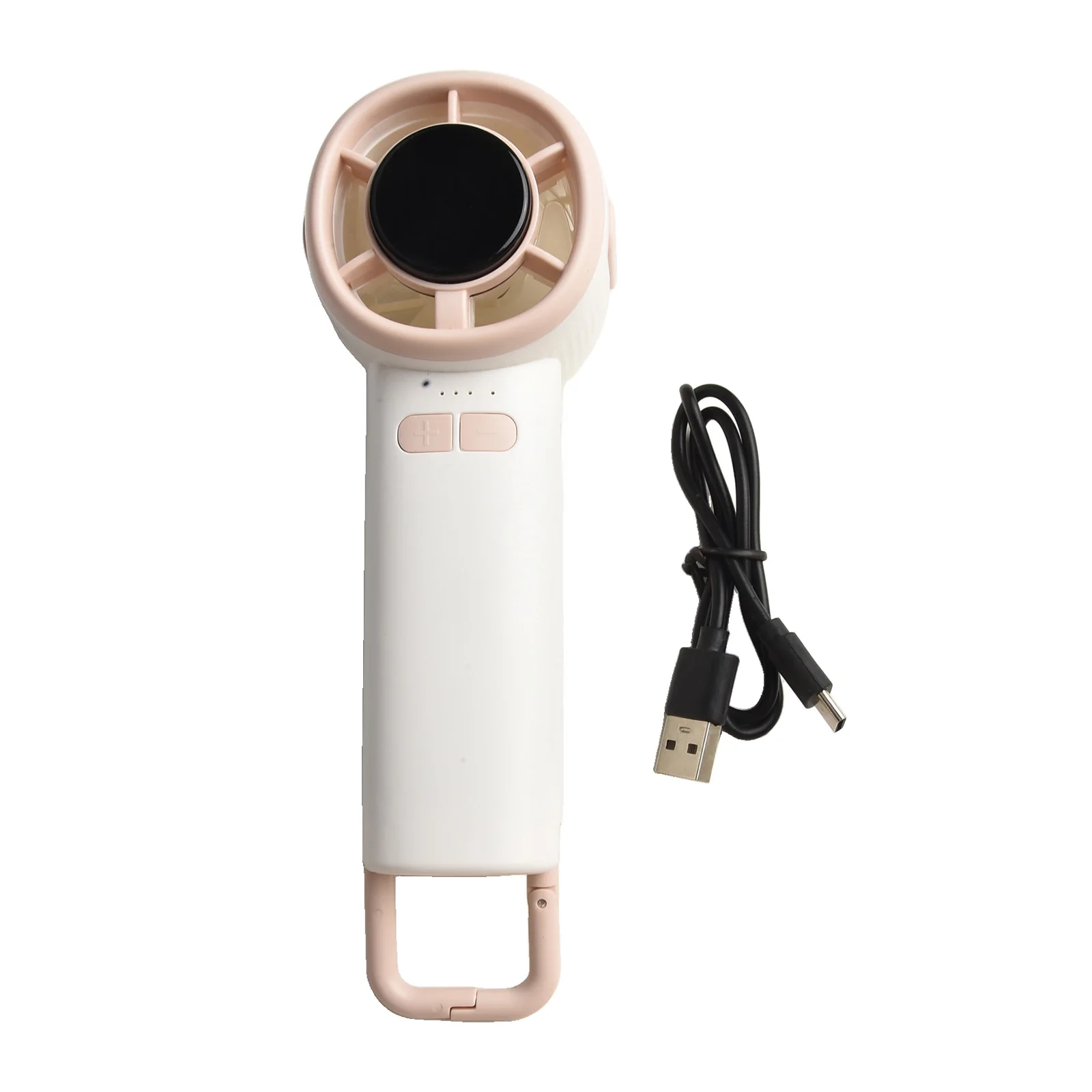 

Outdoor Activities 5V 1A 100-Speed Fan Versatile Usage Battery-Powered Climbing Hook Compact Design Dual Display Features