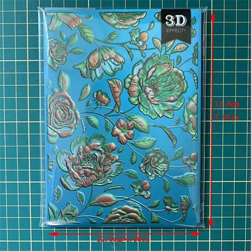 Flower3D Country 3D wytłaczany Folder wytłaczany na urodziny wiosna szybko tworzenie kartek Scrabooking Deco