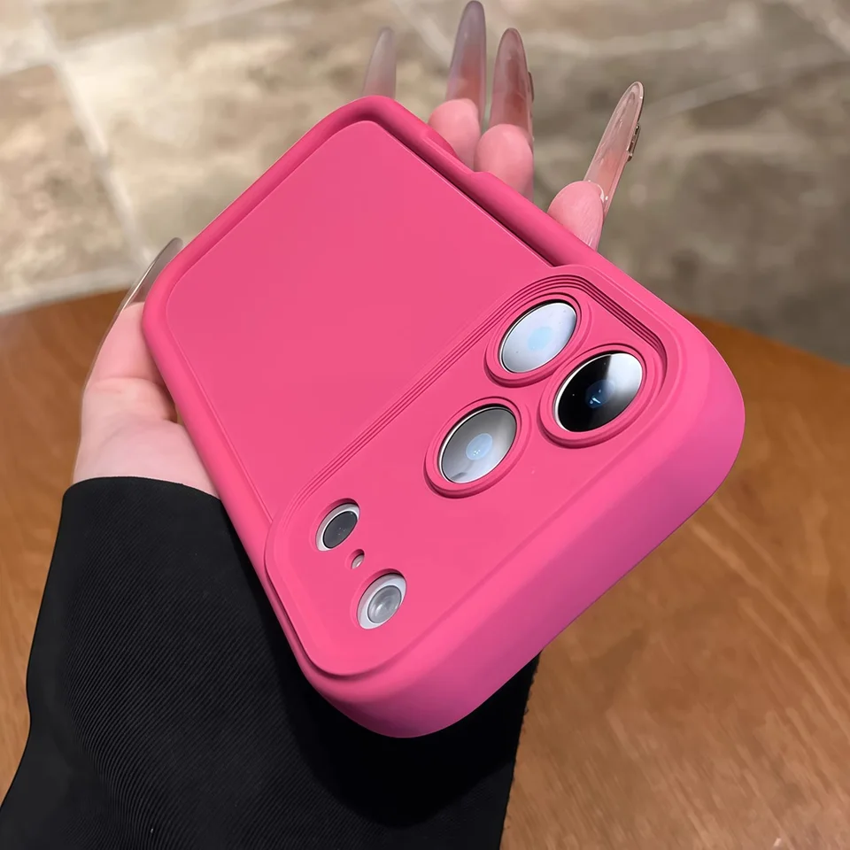 Funda de silicona de lujo en colores candy para iPhone 17 Air 16 15 14 13 12 11 Pro Max Plus con parachoques a prueba de golpes 4
