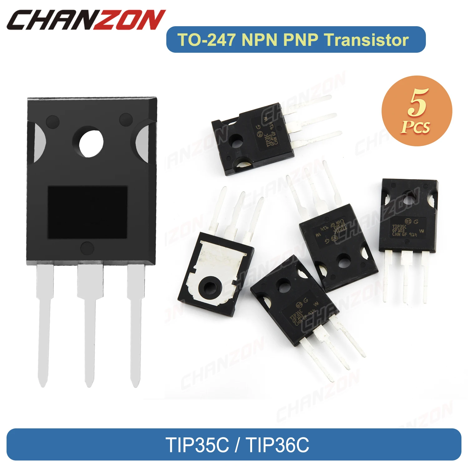 5Pcs TO-247 Tip35C …