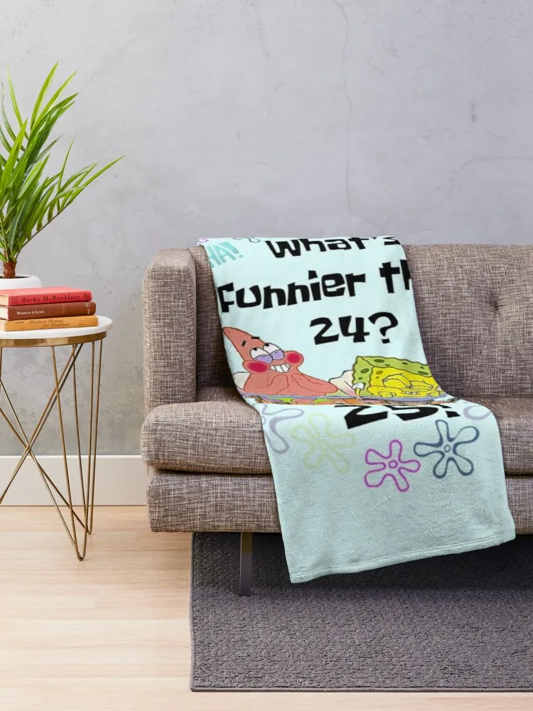 What's Funnier than 24? 25! Throw Blanket luxury blanket tweed blanket