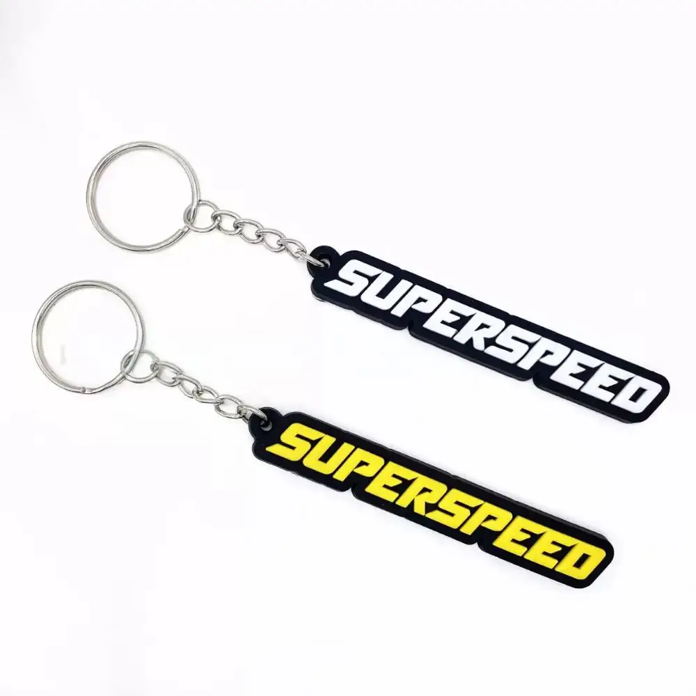 Custom PVC Keychain with Logo - 2D/3D Embossed, Soft Rubber/Silicone for Bag/Keys, Anime/Cartoon Style, Company Gift