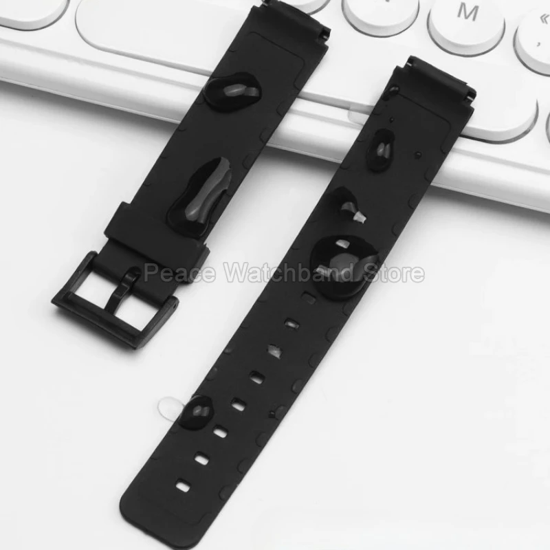 ​ ​ Для Casio MQ-24-7B MQ-24/71/76MW-59 гибкий удобный полимерный ремешок для часов черный выпуклый интерфейс защита от пота повседневная одежда ​ ​   16 мм