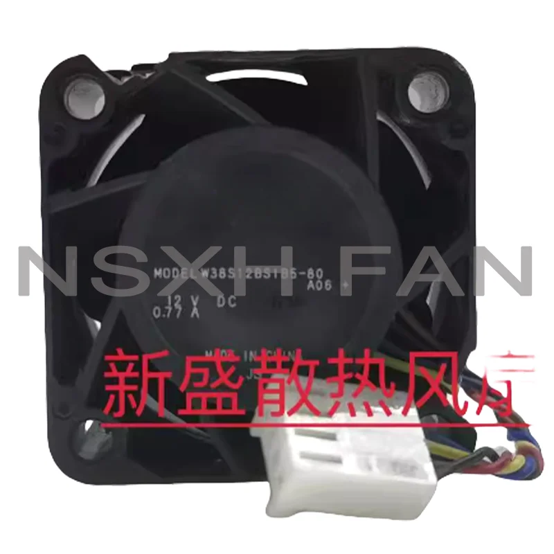 

W38S12BS185-80 Brand New 12V 0.77A 3828 Four-wire Server Fan