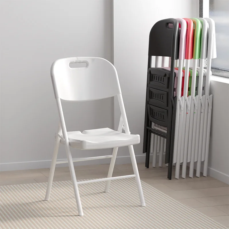 Folding Portable backrest Plastic office Computer chair