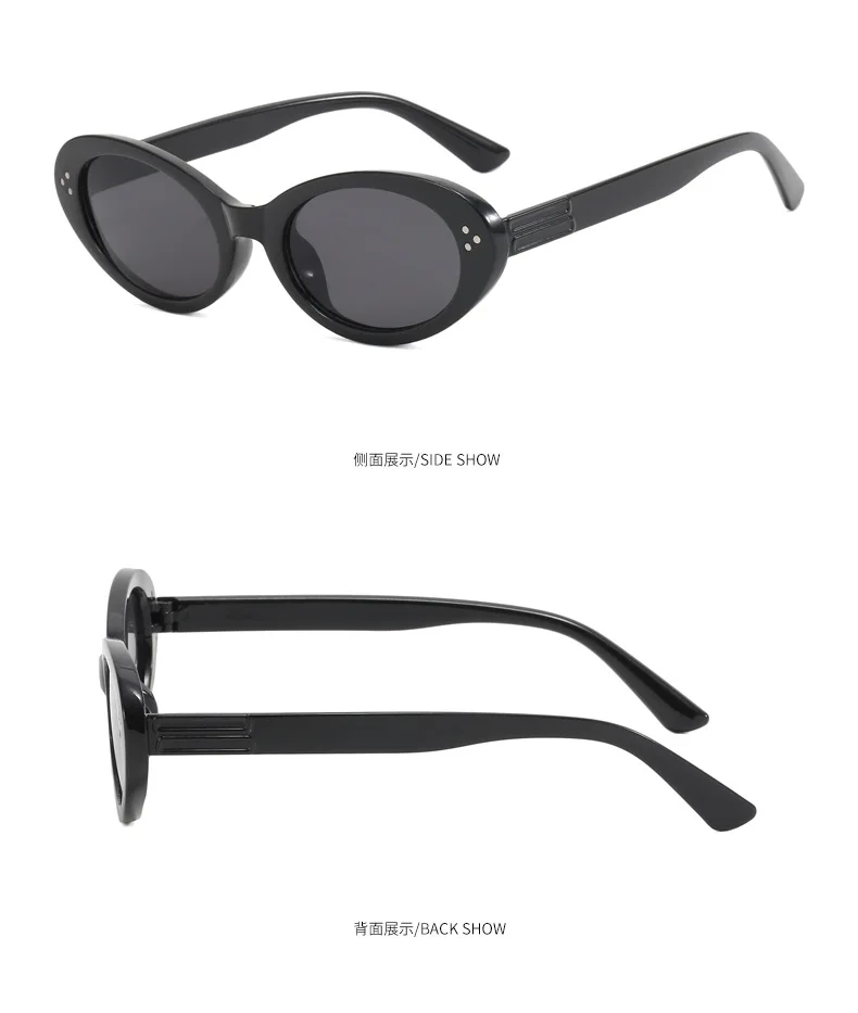Neue Vintage Runde Sonnenbrille für Damen und Herren Marken-Kreisförmige Sonnenbrillen Ovale Brillen für Männer und Frauen – Detail 6