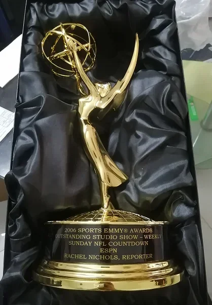 BC Zinc Alloy Full Size Replica Emmy Award Trophy 30CM/39CM Metal TV Movie  Souvenirs Oscar  Free Engraving