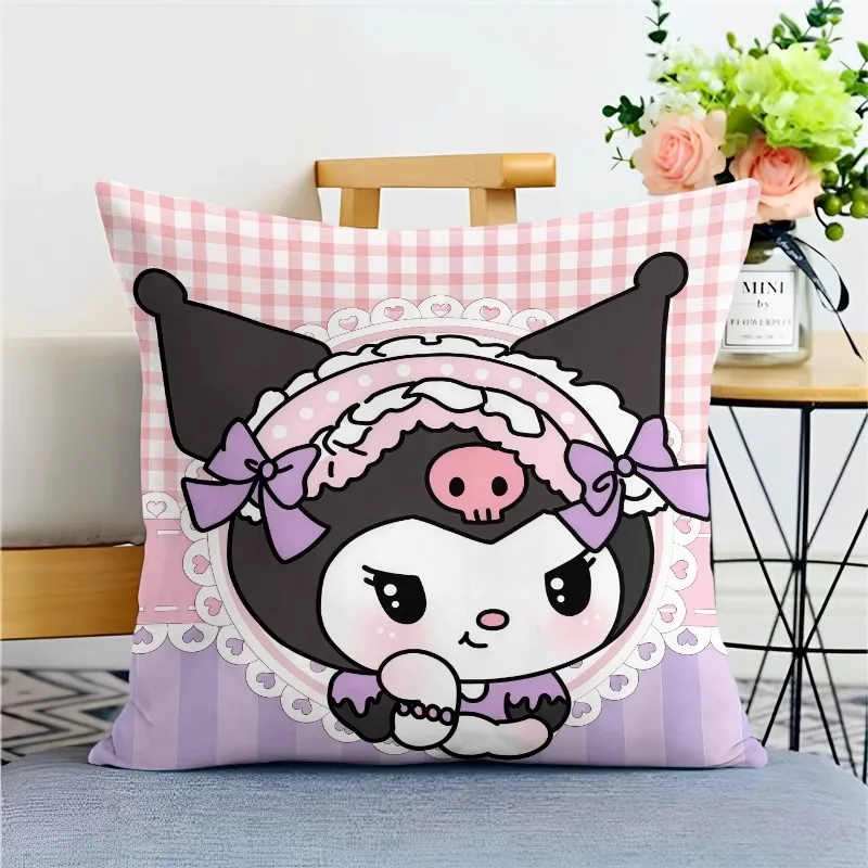 سانريو أنيمي الشكل كورومي رمي وسادة لطيف وسادة الظهر الكرتون الشكل دمية هدية عيد ميلاد