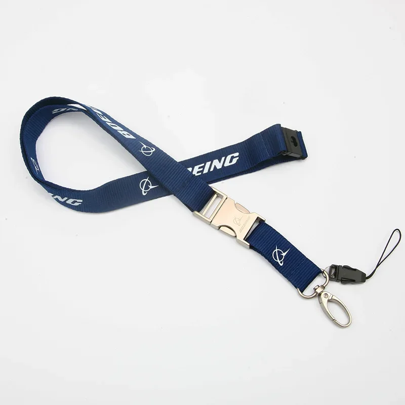 Airbus AIRBUS Boeing metal buckle hanging rope easy to pull buckle wide version work ID card set crew chest card boarding pass