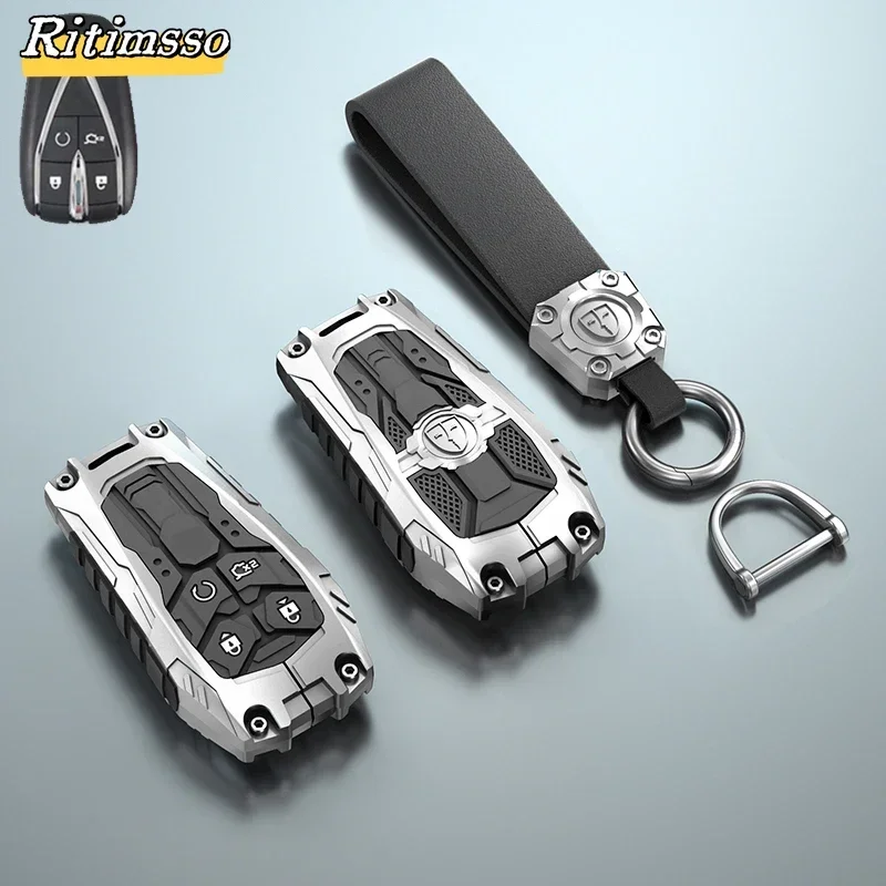 Metal Car Remote Key Case Cover Shell Fob For Changan CS35 CS55 CS75 Plus Eado UNI-T 2019 2020 2021 Oushang X5 X7 EV Accessories