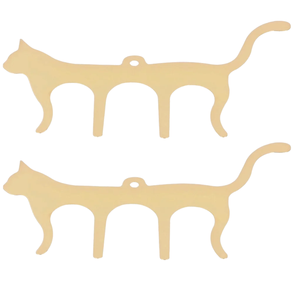 2pcs Cute Cat Shaped​ Metal Music Book Clips​ Steel Gold/Silver Stand Page Holder​ Easy to carry ​Music Book Clip Page Holders