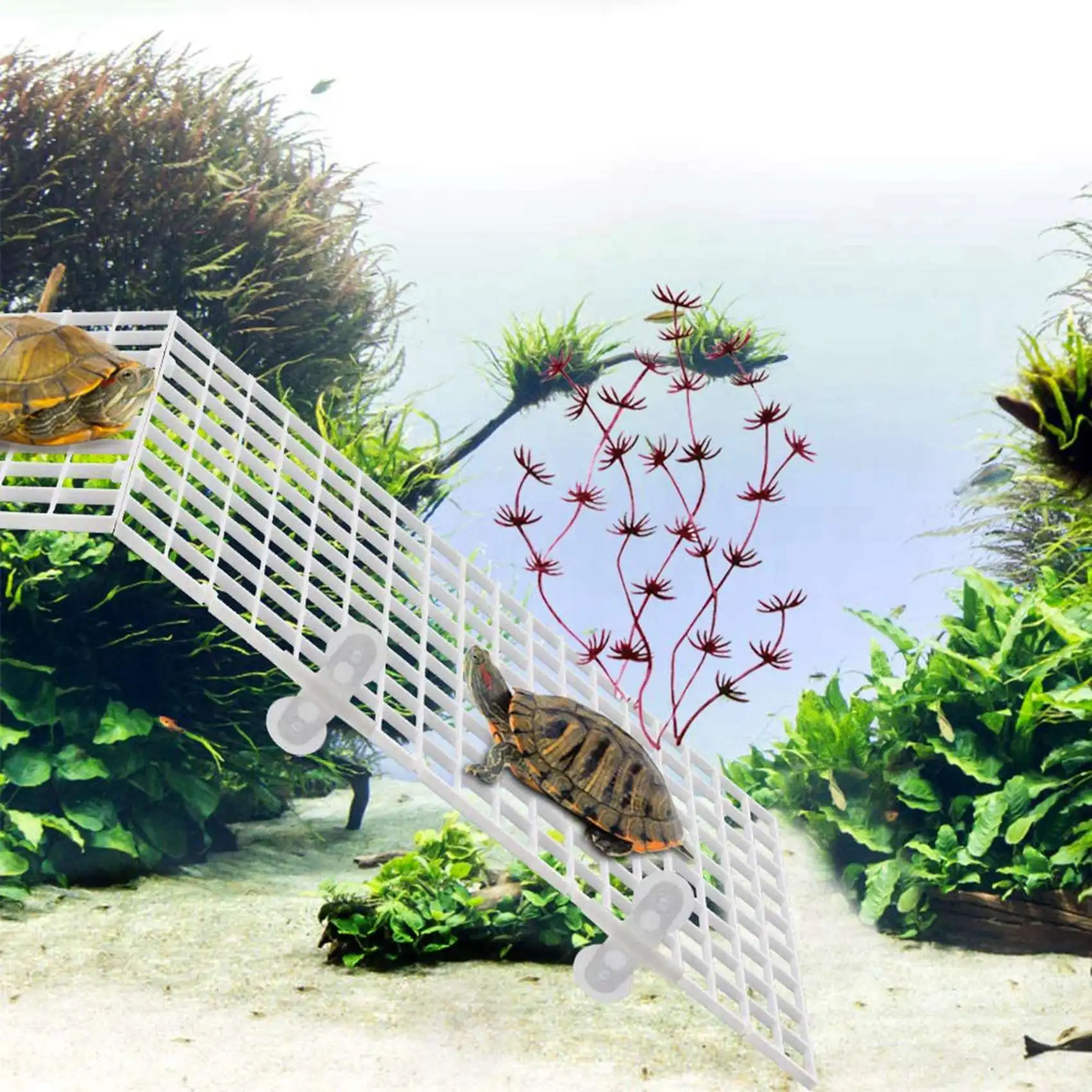 30PCS Aquarium Divider Fish Tank Divider Filter Grids Separation Grid Tray Isolation Board Grid With 60 PCS Sucker Clips-AT36