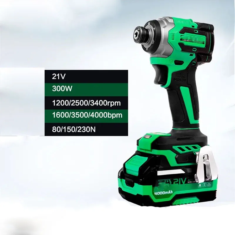 

Дрель-шуруповерт ударная аккумуляторная, 21 в, 300 нм, Вт