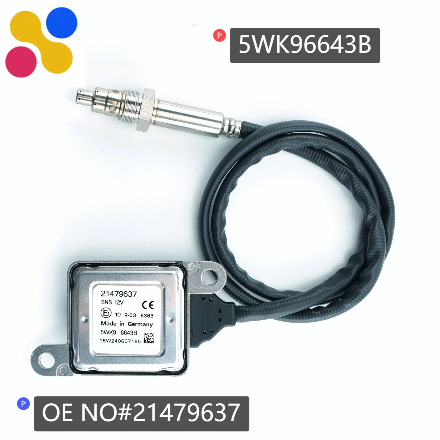

5WK96643B 21479637 New Nitrogen Oxide Sensor Top-Quality NOX Sensor for VOLVO High Performance Auto Sensor Truck Parts