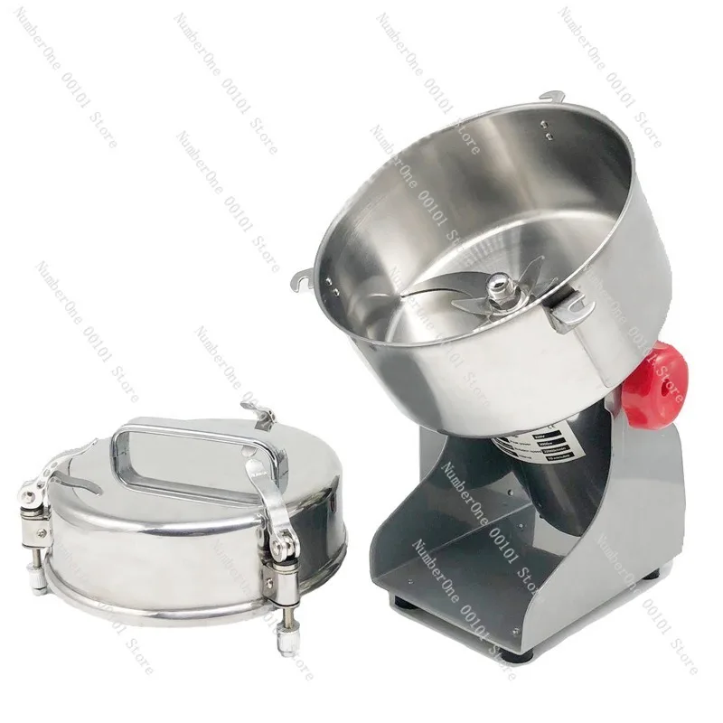Heavy Duty 2kg Grain Grinder Pulverizer High Power Electric Milling Machine for Cereals Spices Herbs Medicine Dry Food Powder