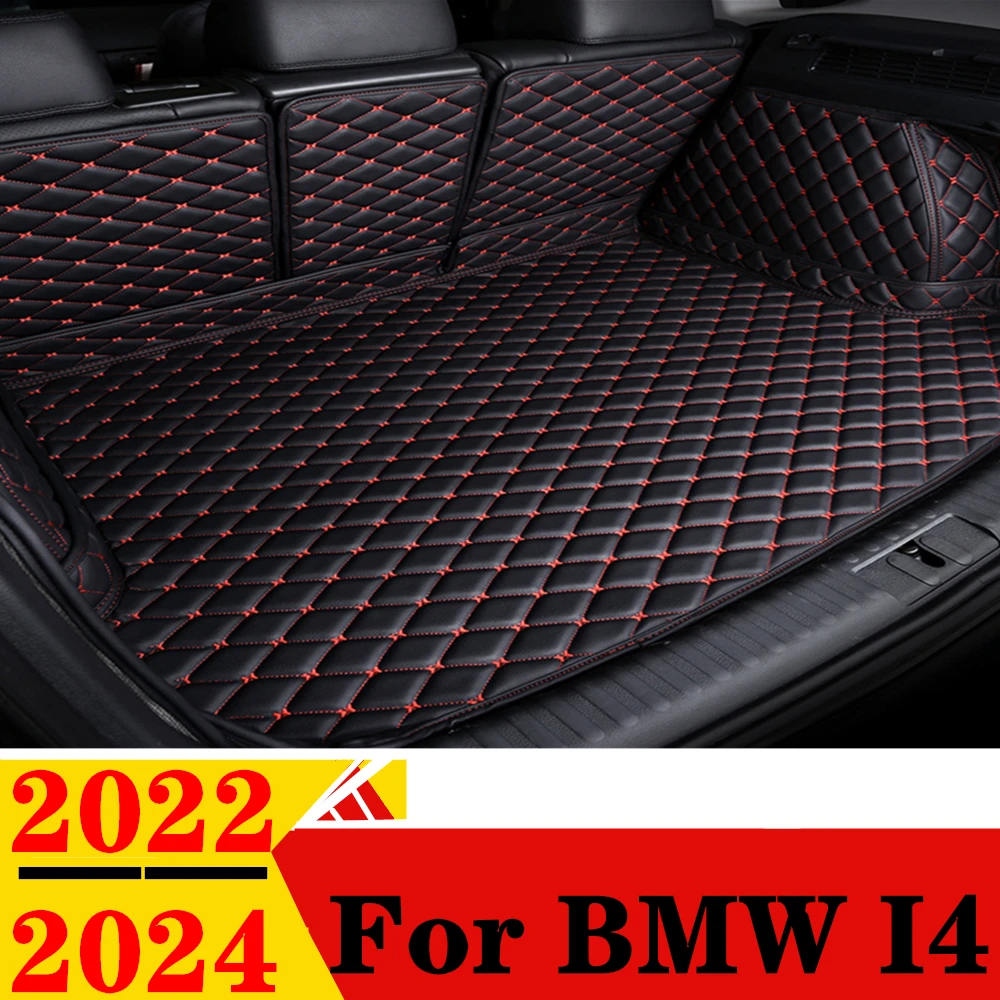 

Car Trunk Mat For BMW i4 2024 2023 2022 All Weather XPE Rear Cargo Cover Carpet Liner Tail Interior Parts Auto Boot Luggage Pad